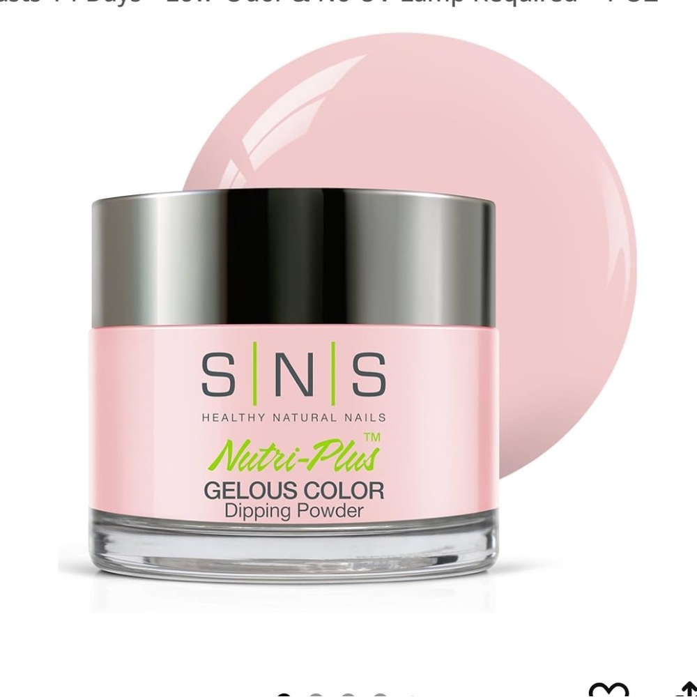2 pack Nutri-Plus Gelous Color Dipping Powder - Pastel Pink